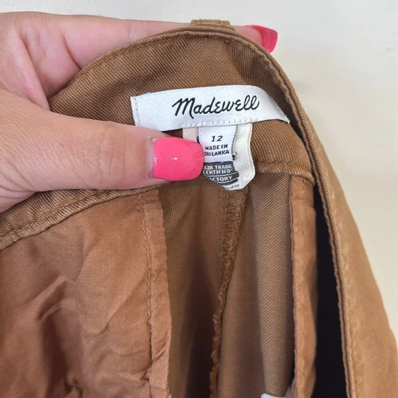 Madewell The Harlow Wide-Leg Pant Acorn Size 12 - Picture 10 of 12